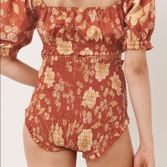 Spell Sloan Sunsuit Pant in Ochre - Picture 4 of 10